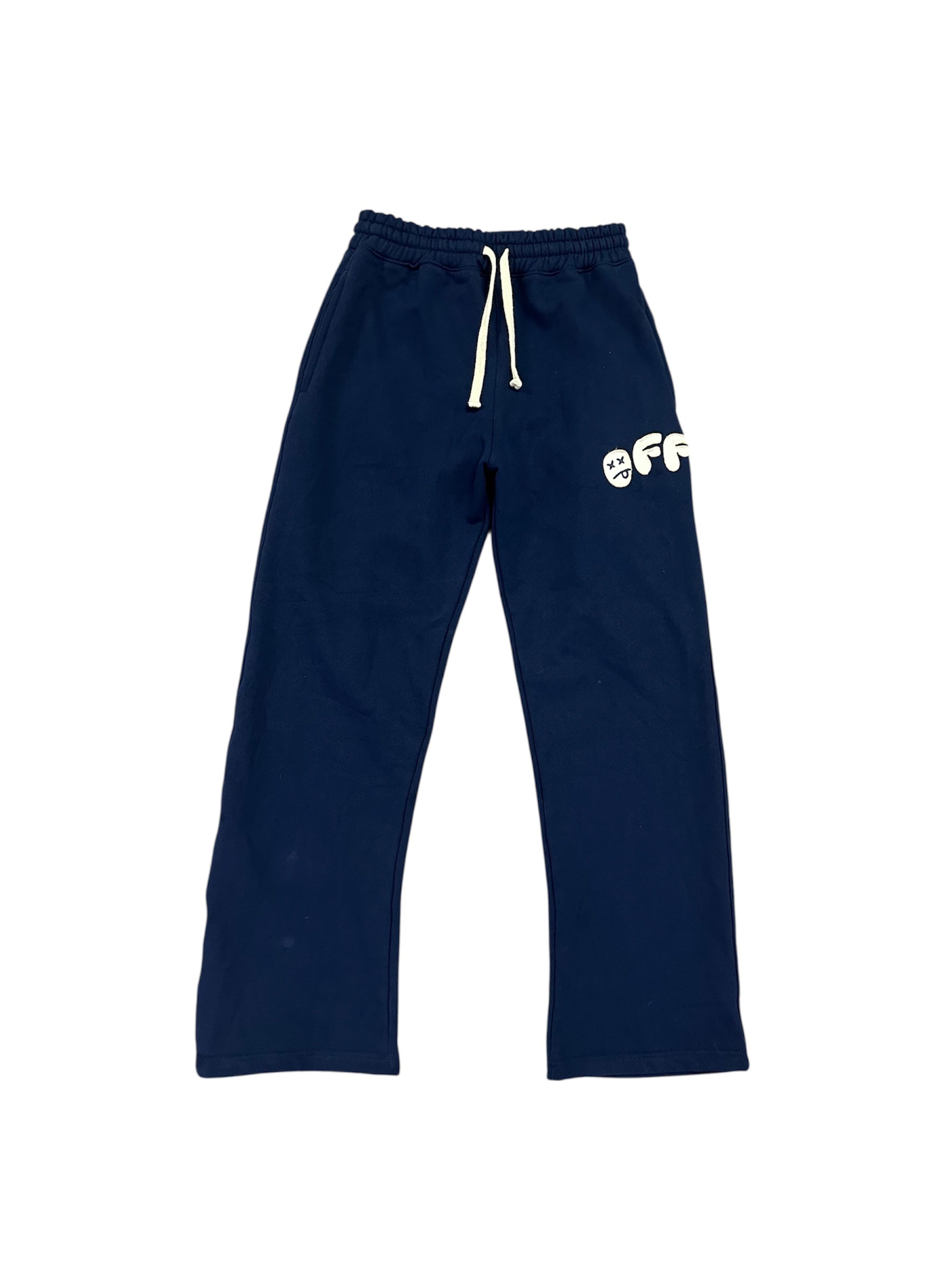 EVERYDAY ‘WDIB’ NAVY BUBBLE LOGO BOTTOMS
