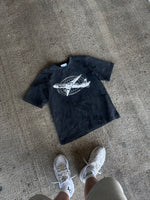 ‘OK AIRLINES’ WASHED BLACK T-SHIRT