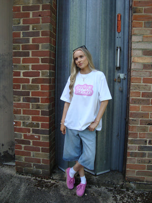 BUBBLEGUM PINK ‘CLOUD’ TEE