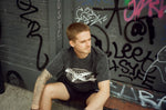 ‘OK AIRLINES’ WASHED BLACK T-SHIRT
