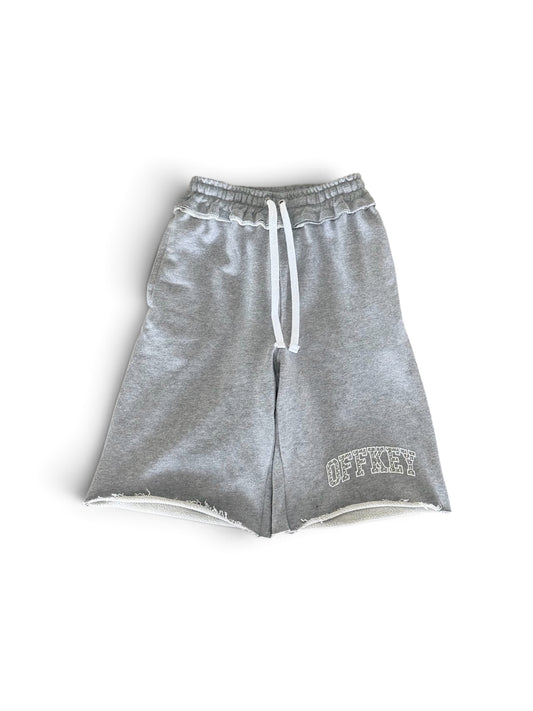 GREY ‘STUDDED’ SHORTS