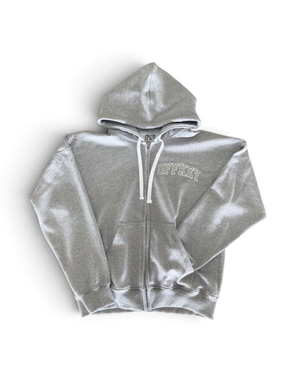 GREY ‘STUDDED’ HOODIE